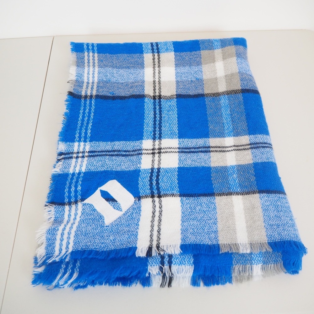 Duke‎ Blue Devils Plaid Scarf Blue Durham North Carolina NCAA College Basketball